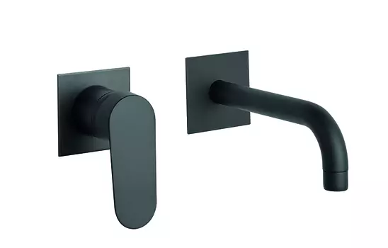 Смеситель Fiore Kevon Black Matt 81NN7527 для раковины настенный черный