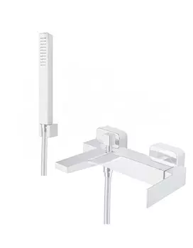Смеситель Fiore Kube 100BB8552 для ванны с душем белый