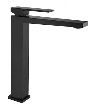 Смеситель Fiore Kube 100NN8517 для раковины с донным клапаном черный