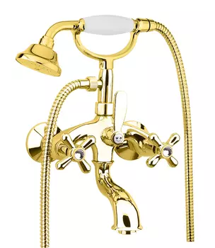 Смеситель Fiore Margot Sky Swarovski 01OO0600 для ванны с душем золото