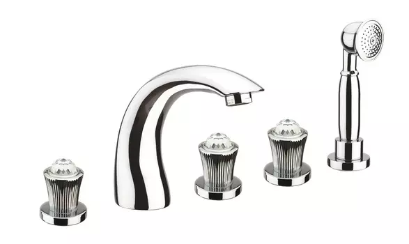 Смеситель Fiore Venere Sky Swarovski 13CR0608 на борт ванны