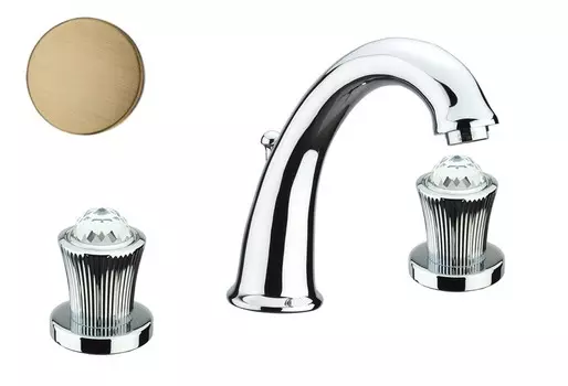 Смеситель Fiore Venere Sky Swarovski 13ZZ0628 для раковины с донным клапаном бронза