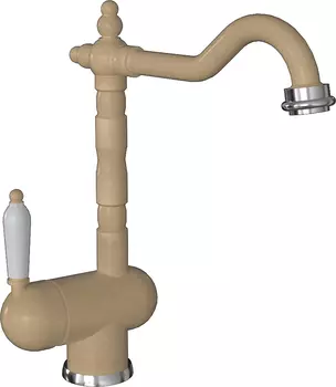 Смеситель Flortek Ода FK 314.08H.1113.104 для кухонной мойки, бежевый