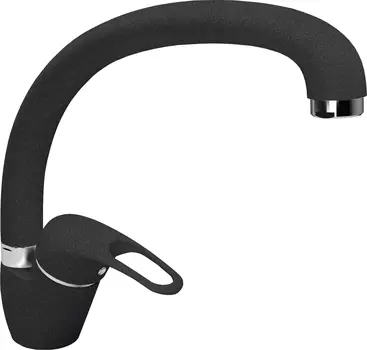 Смеситель Flortek Омега FK 314.12H.1123.102 для кухонной мойки, черный