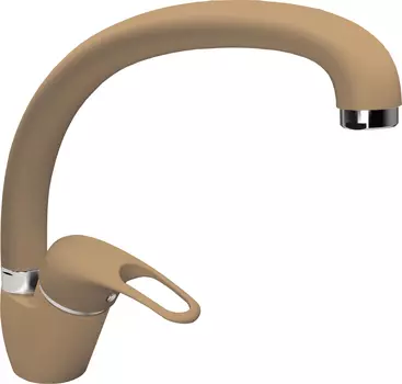 Смеситель Flortek Омега FK 314.12H.1123.306 для кухонной мойки, капучино