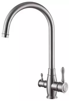 Смеситель Fmark FS0062 для кухонной мойки сатин