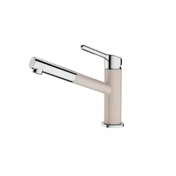 Смеситель Franke Orbit 115.0623.059 для кухонной мойки, с выдвижным шлангом, хром/сахара