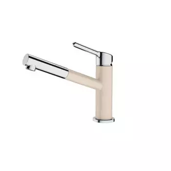 Смеситель Franke Orbit 115.0623.136 для кухонной мойки, с выдвижным шлангом, хром/бежевый