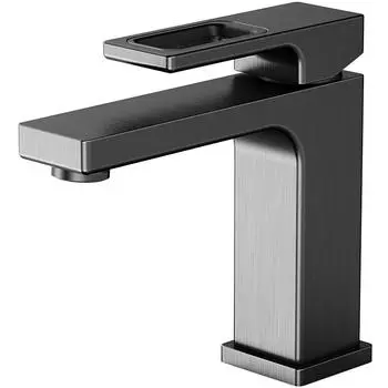 Смеситель Gappo Futura G1017-9 для раковины, оружейная сталь