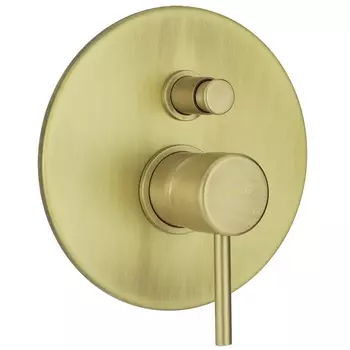 Смеситель для душа Giulini Futuro F6513BROP с переключателем на 2 потребителя, бронза матовый