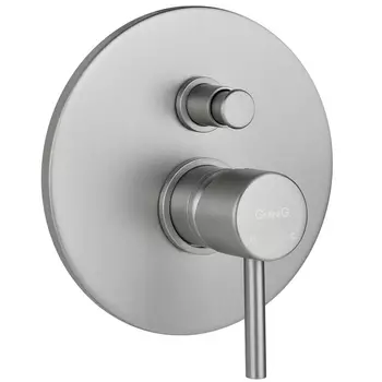 Смеситель для душа Giulini Futuro F6513NKO с переключателем на 2 потребителя, никель матовый (F6563NKO)