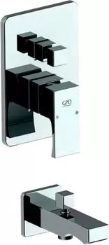 Смеситель GPD Fuego MTA105 С ВНУТРЕННЕЙ ЧАСТЬЮ, для ванны с душем