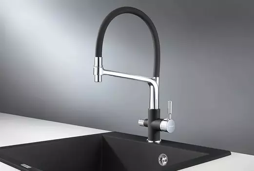 Смеситель Granula GR-0075 для кухонной мойки, турмалин