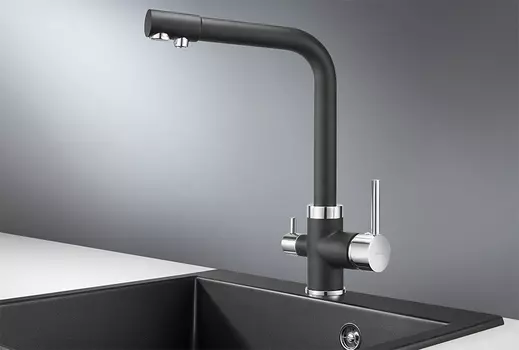 Смеситель Granula Gr-2015 для кухонной мойки, турмалин