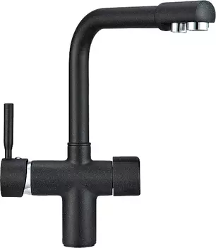 Смеситель Granula GR-2088 для кухонной мойки, шварц