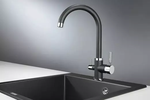 Смеситель Granula GR-2168 для кухонной мойки, турмалин