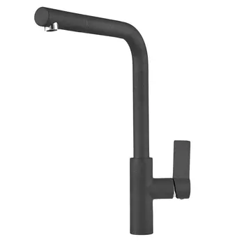 Смеситель Granula GR-2502 для кухонной мойки, черный