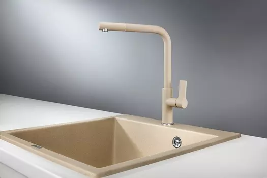 Смеситель Granula GR-2502 для кухонной мойки, песок