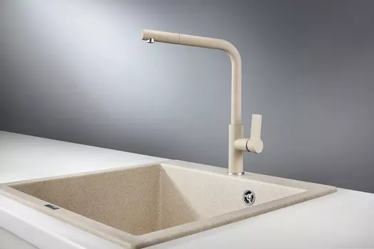 Смеситель Granula GR-2502 для кухонной мойки, пирит