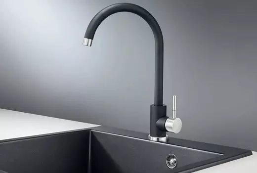 Смеситель Granula ST-4031 для кухонной мойки, шварц