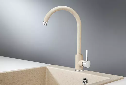 Смеситель Granula ST-4031 для кухонной мойки, бежевый