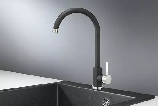 Смеситель Granula ST-4031 для кухонной мойки, черный