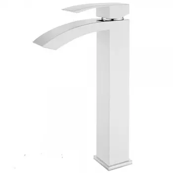 Смеситель Grocenberg GB3007WC для раковины, белый/хром