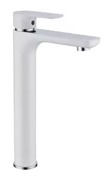 Смеситель Grocenberg GB3009WC для раковины, белый/хром