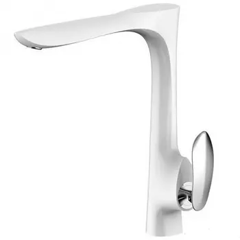 Смеситель Grocenberg GB4001CW для кухни хром/белый