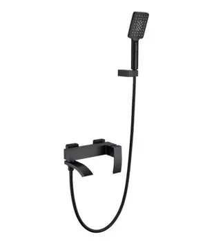 Смеситель Grocenberg GB8007BL для ванны, черный матовый