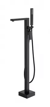 Смеситель Grocenberg GB800BL напольный для ванны, черный матовый