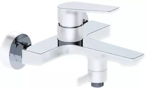 Смеситель Grocenberg GB8033WC для ванны, хром/белый