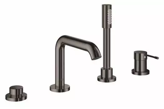 Смеситель Grohe Essence New 19578A01 на борт ванны, темный графит глянец