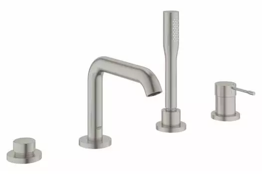 Смеситель Grohe Essence New 19578DC1 на борт ванны, суперсталь