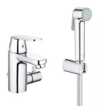 Смеситель Grohe Eurosmart Cosmopolitan 23433000 для раковины, с цепочкой и гигиеническим душем