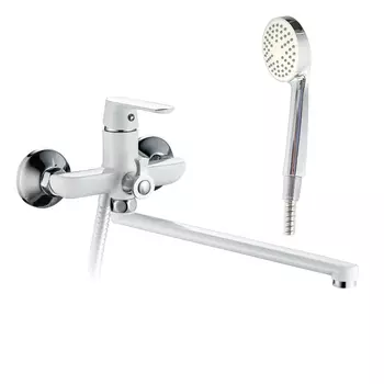 Смеситель Haiba HB22804 для ванны с душем, белый