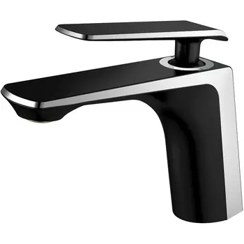 Смеситель Haiba HB548-7 HB10548-7 для раковины, черный/ хром