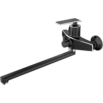 Смеситель Haiba HB548-7 HB22548-7 для ванны с душем, черный/ хром