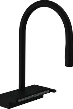 Смеситель Hansgrohe Aquno Select M81 73831670 для кухонной мойки, матовый черный