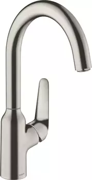Смеситель Hansgrohe Focus M42 71802800 для кухонной мойки, сталь