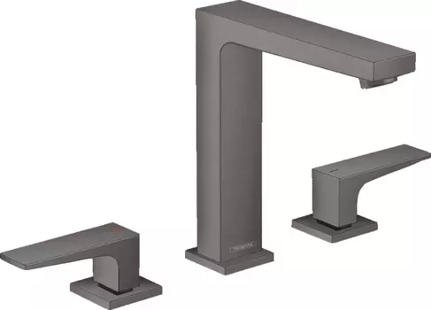 Смеситель Hansgrohe Metropol 32515340 для раковины с донным клапаном Push-Open, черный хром