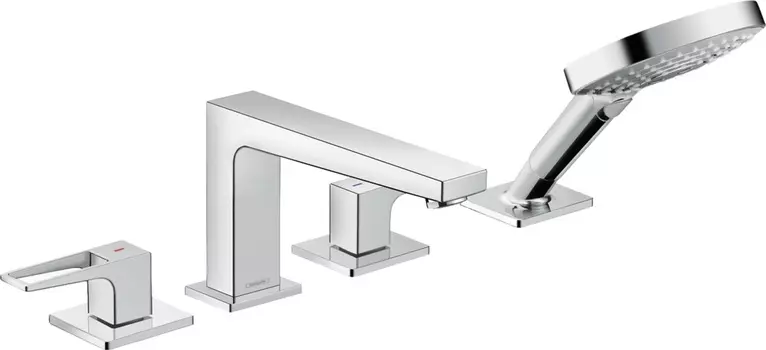 Смеситель Hansgrohe Metropol 74552000 на борт ванны, с рукояткой-петлей
