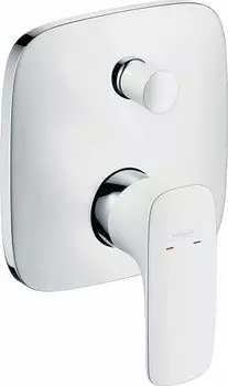 Смеситель Hansgrohe PuraVida 15447400 для ванны белый, хром