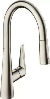 Смеситель Hansgrohe Talis M51 73851800 для кухонной мойки, сталь