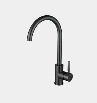 Смеситель Hoffger 385 HFG-385B для кухонной мойки, черный