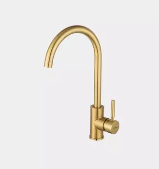 Смеситель Hoffger 385 HFG-385G для кухонной мойки, золото