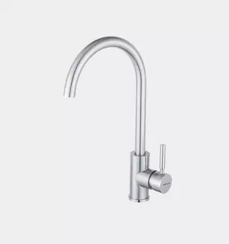 Смеситель Hoffger 385 HFG-385S для кухонной мойки, сатин