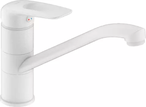Смеситель IDDIS Male MALWT00i05 для кухонной мойки, белый