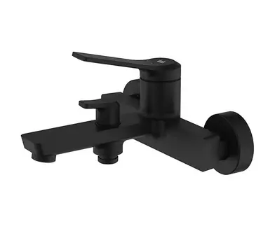 Смеситель Iddis Parker PARBL02i02WA для ванны с душем, черный матовый