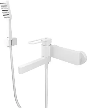 Смеситель Iddis Slide SLIWT00i02 для ванны с душем, белый матовый